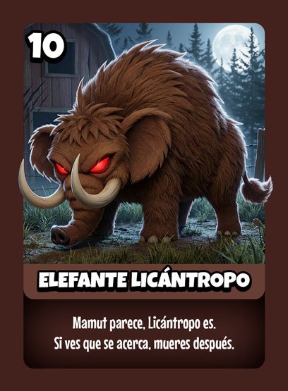Carta Licántropo (l10)